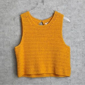 Anthropologie Moth Crochet Sweater Tank